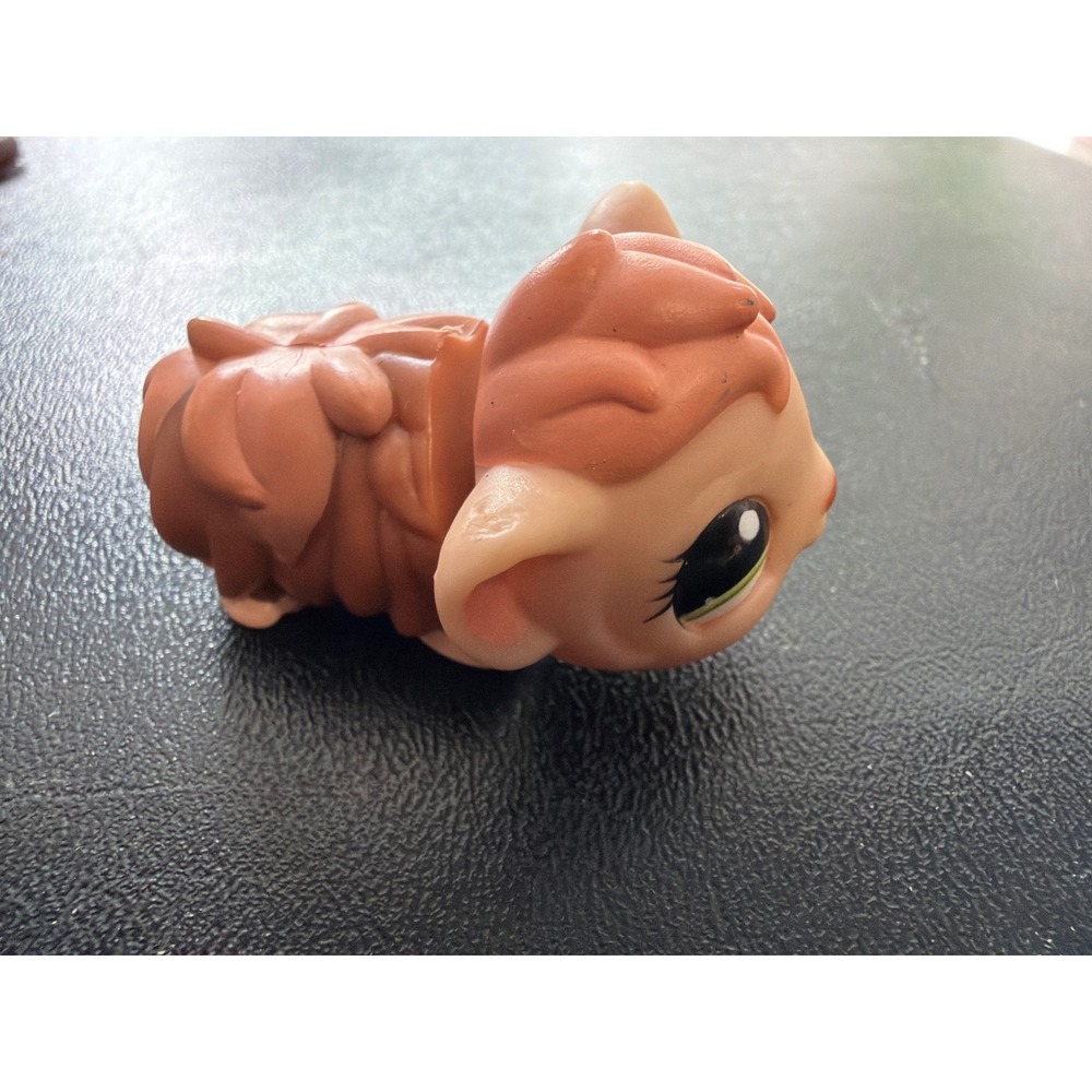 Littlest Pet Shop Authentic Tan Brown Peach Guinea Pig Rare Bonus Pet
